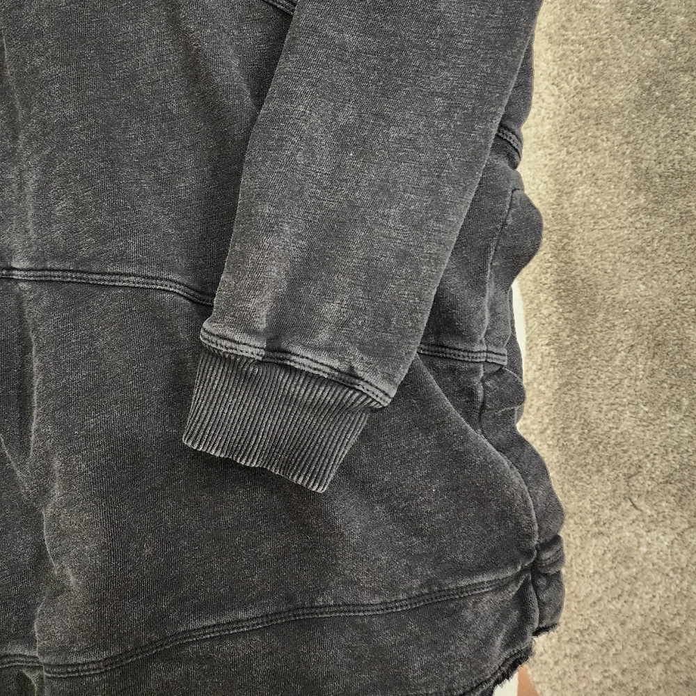 Anthropologie Pilcro Faded Black Crossover Cutout Sweater